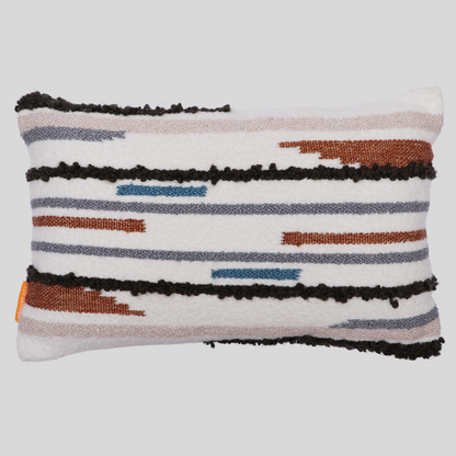 Abstract Colourful Stripes Handwoven Cushion Covers, 40 x 60 cm by Luv Saffron | Souqify