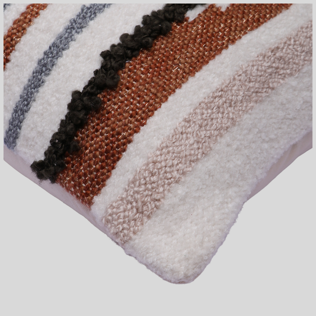Abstract Colourful Stripes Handwoven Cushion Covers, 40 x 60 cm by Luv Saffron | Souqify