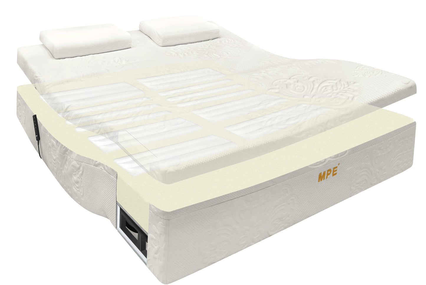 AI Mattress A2335 AI real-time Automatic Adjustment of firmness Bed by MPE Smart Bed | Souqify