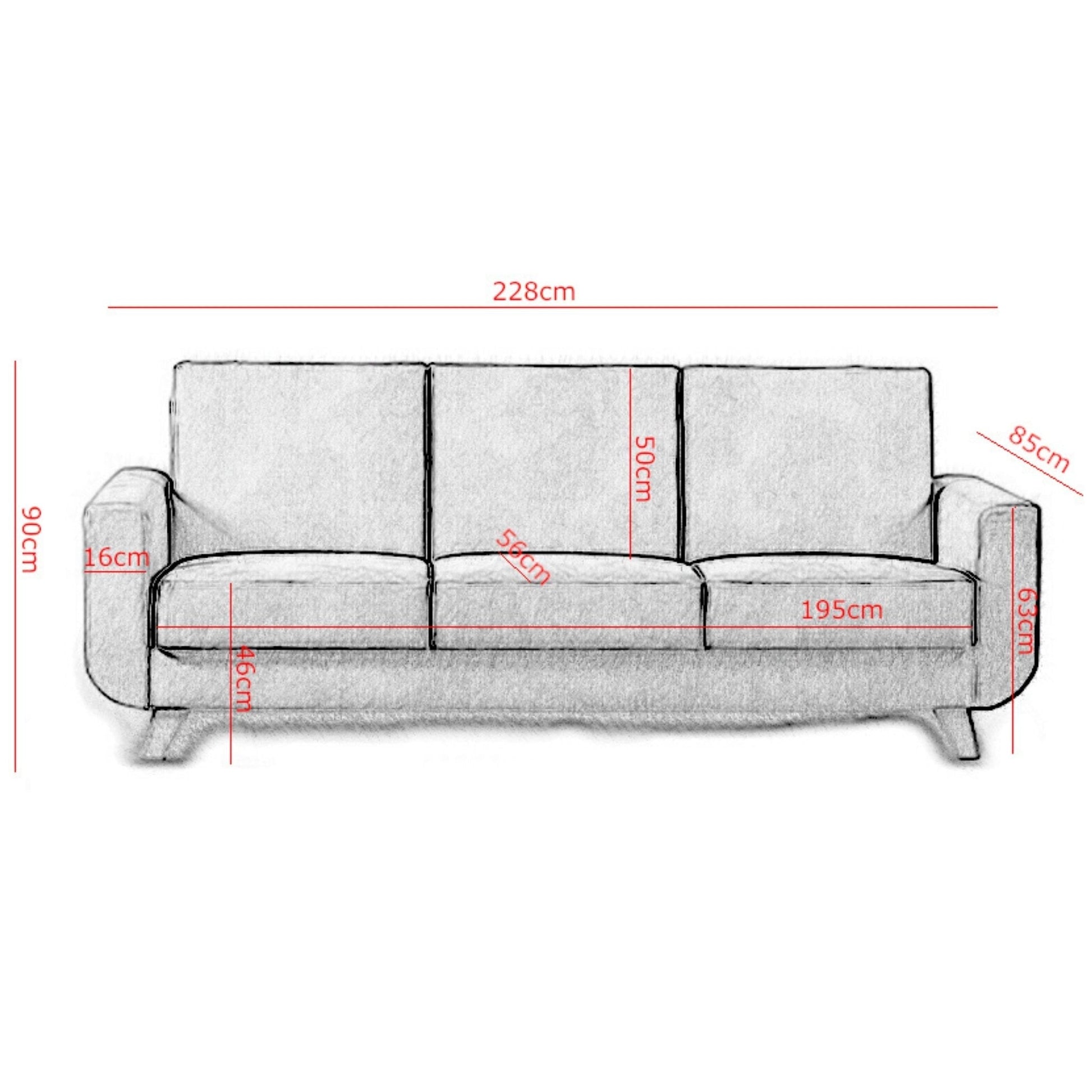 ALFRED 3 Seater Sofa Bed | Beautiful Design by EWOODS | Souqify