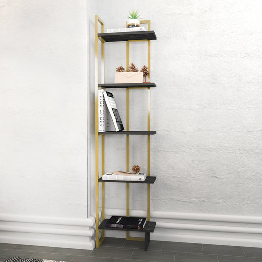 Alice Metal Bookcase BENDIRE GOLD by DECOROTIKA | Souqify