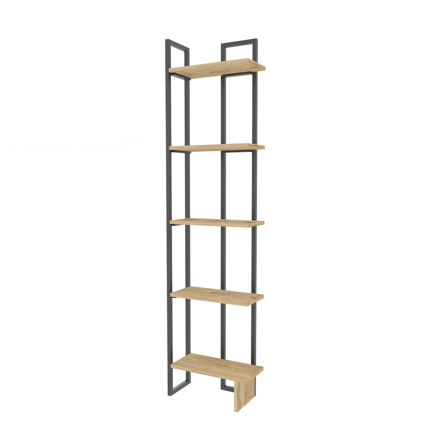 Alice Metal Bookcase-Black&OUD OAK by DECOROTIKA | Souqify