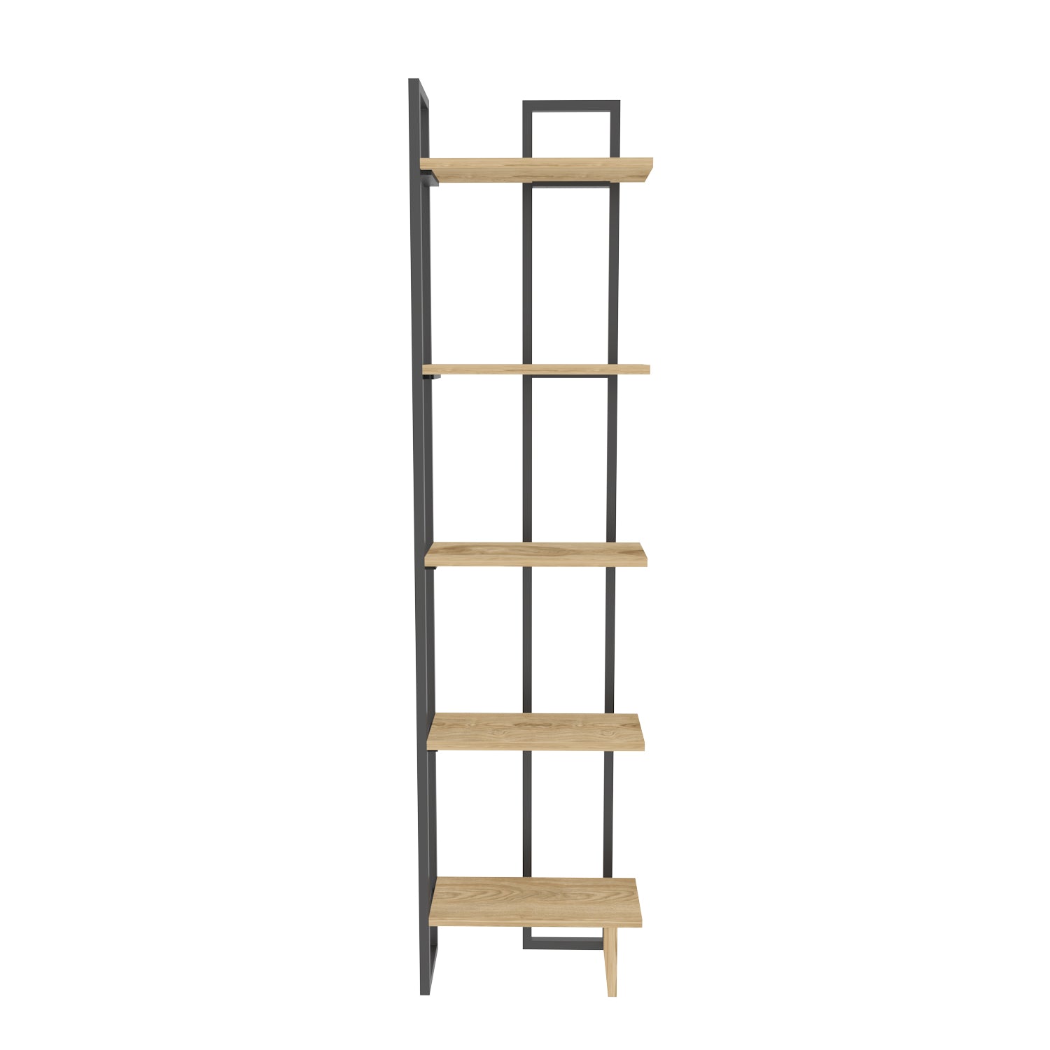 Alice Metal Bookcase-Black&OUD OAK by DECOROTIKA | Souqify