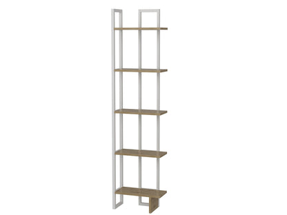 Alice Metal Bookcase-White&OUD OAK by DECOROTIKA | Souqify