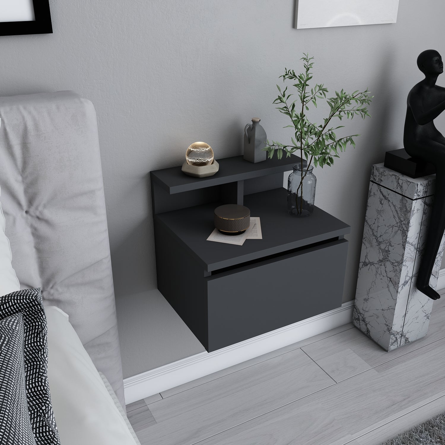 Alice NightUnit Anthracite by DECOROTIKA | Souqify