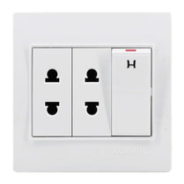 American Double Electric socket with switch by Konnice | Souqify