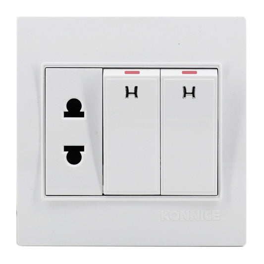American Electric Socket with Double switch by Konnice | Souqify