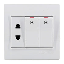 American Electric Socket with Double switch by Konnice | Souqify