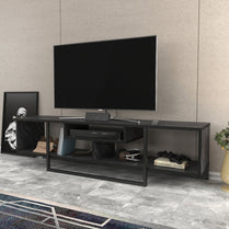 Asal 150 cm TV Unit Bendire and Black by DECOROTIKA | Souqify