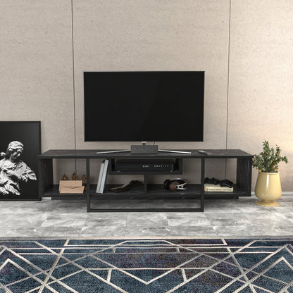 Asal 150 cm TV Unit Bendire and Black by DECOROTIKA | Souqify