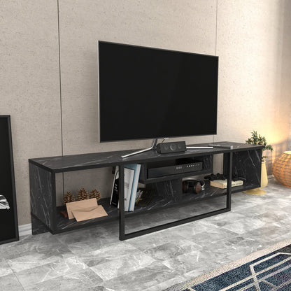 Asal 150 cm TV Unit Bendire and Black by DECOROTIKA | Souqify