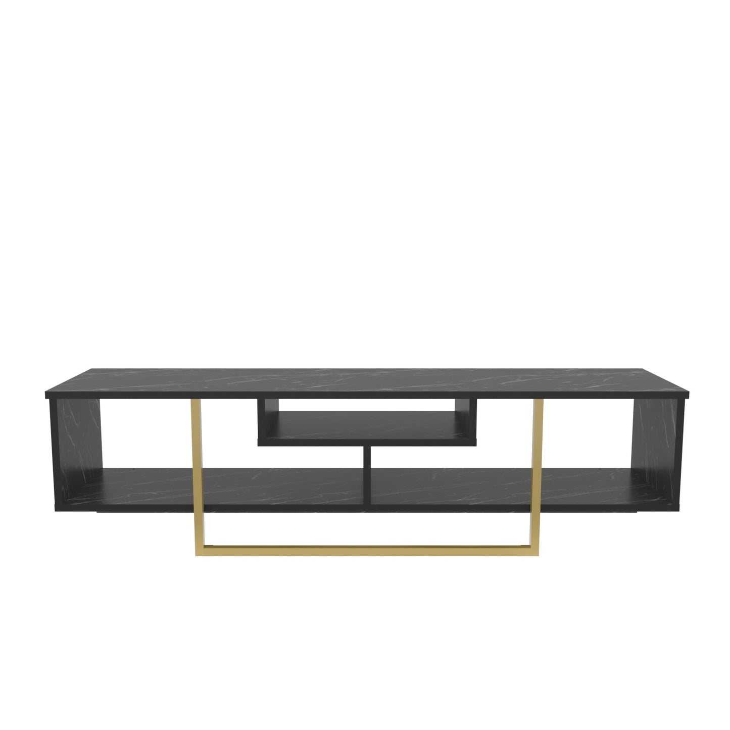 Asal 59" TV Unit - Bendire & Gold by DECOROTIKA | Souqify