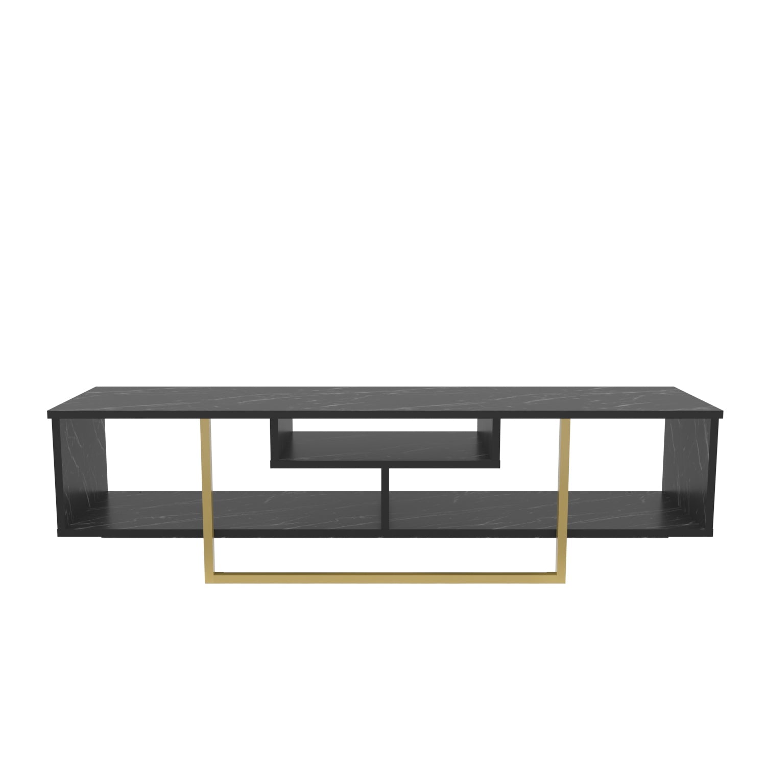 Asal 59" TV Unit - Bendire & Gold by DECOROTIKA | Souqify