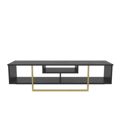 Asal 59" TV Unit - Bendire & Gold by DECOROTIKA | Souqify