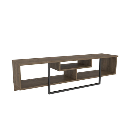 Asal 59'' TV Unit - Walnut & Black by DECOROTIKA | Souqify