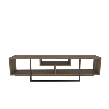 Asal 59'' TV Unit - Walnut & Black by DECOROTIKA | Souqify