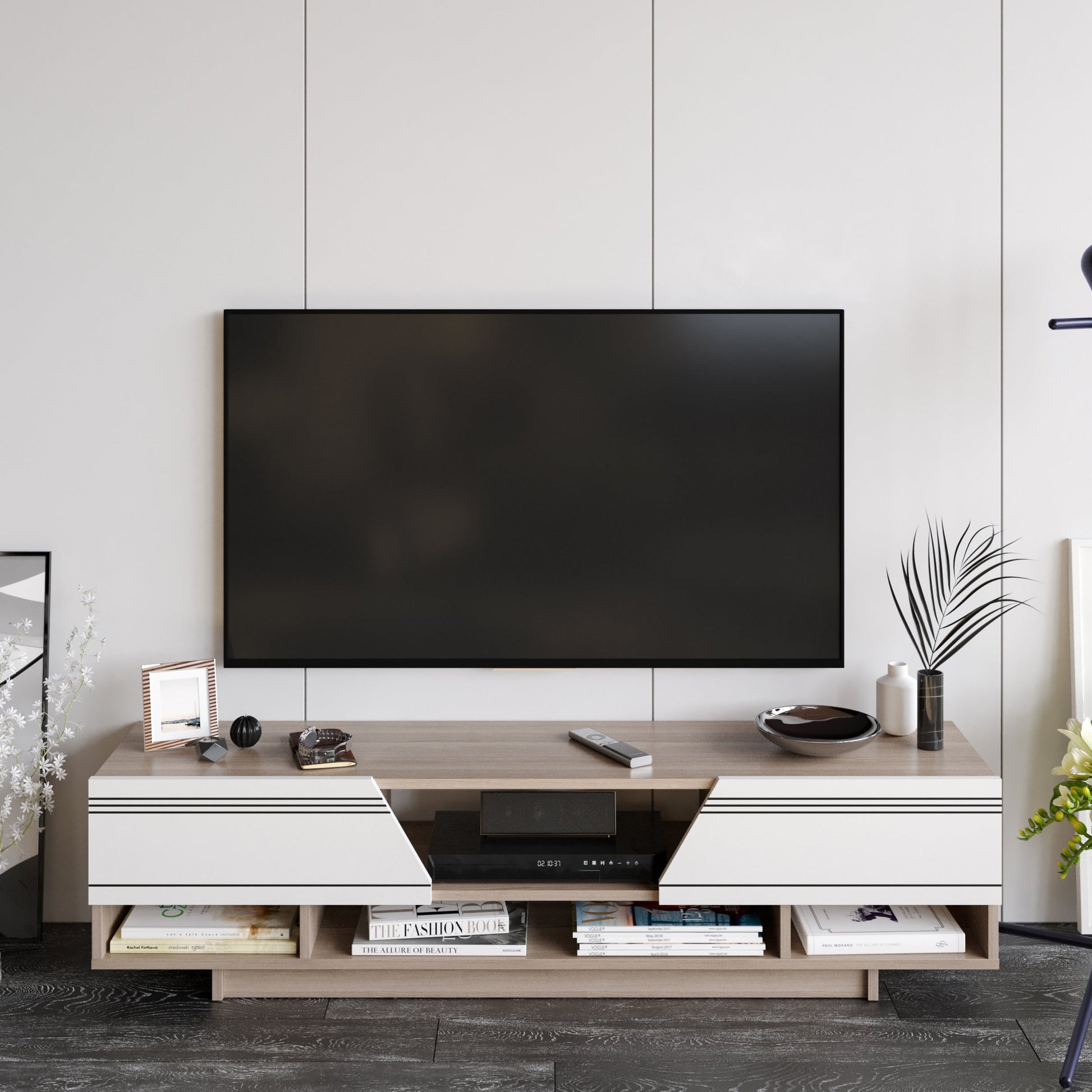 Aspatria TV Unit - White and Cordoba by DECOROTIKA | Souqify