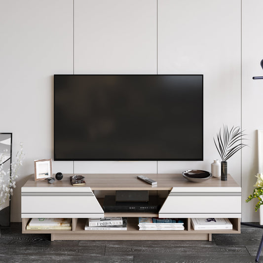Aspatria TV Unit - White and Cordoba by DECOROTIKA | Souqify