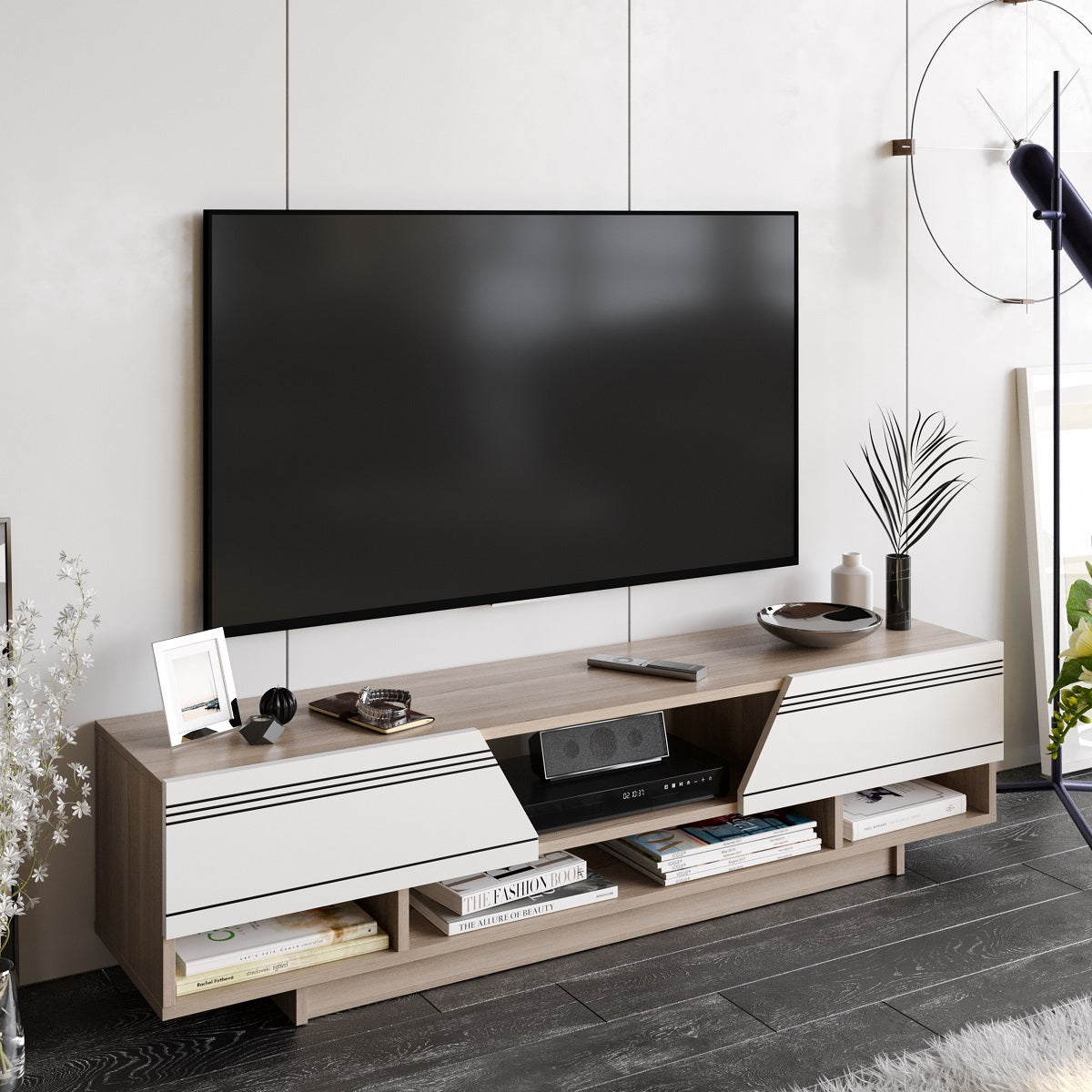 Aspatria TV Unit - White and Cordoba by DECOROTIKA | Souqify