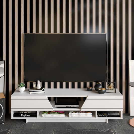 Aspatria TV Unit - White by DECOROTIKA | Souqify