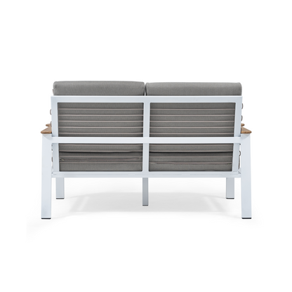 August 2 Seater ALLUMINIUM, 142 CM by SANCREA | Souqify