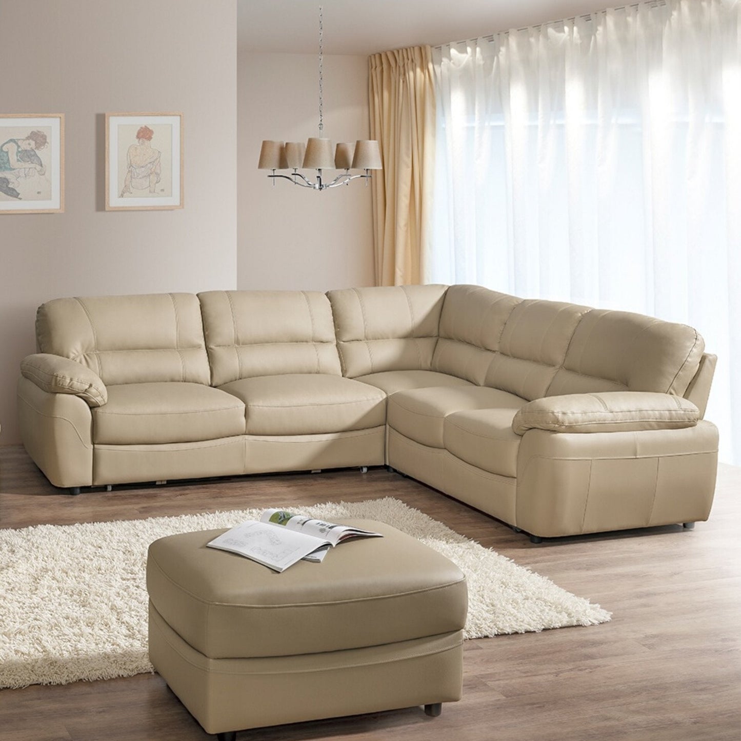 BALM Large Corner Sofa Bed | 2670mm X 2370mm | Left/Right | Plenty of materials to choose! by EWOODS | Souqify