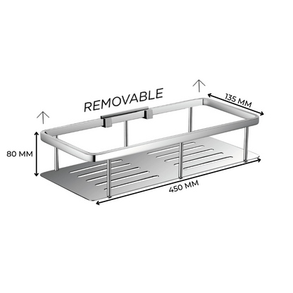 BAS1 | BAS2 - Removable Straight Shelf - Bathroom Accessories by TUSCANI | Souqify