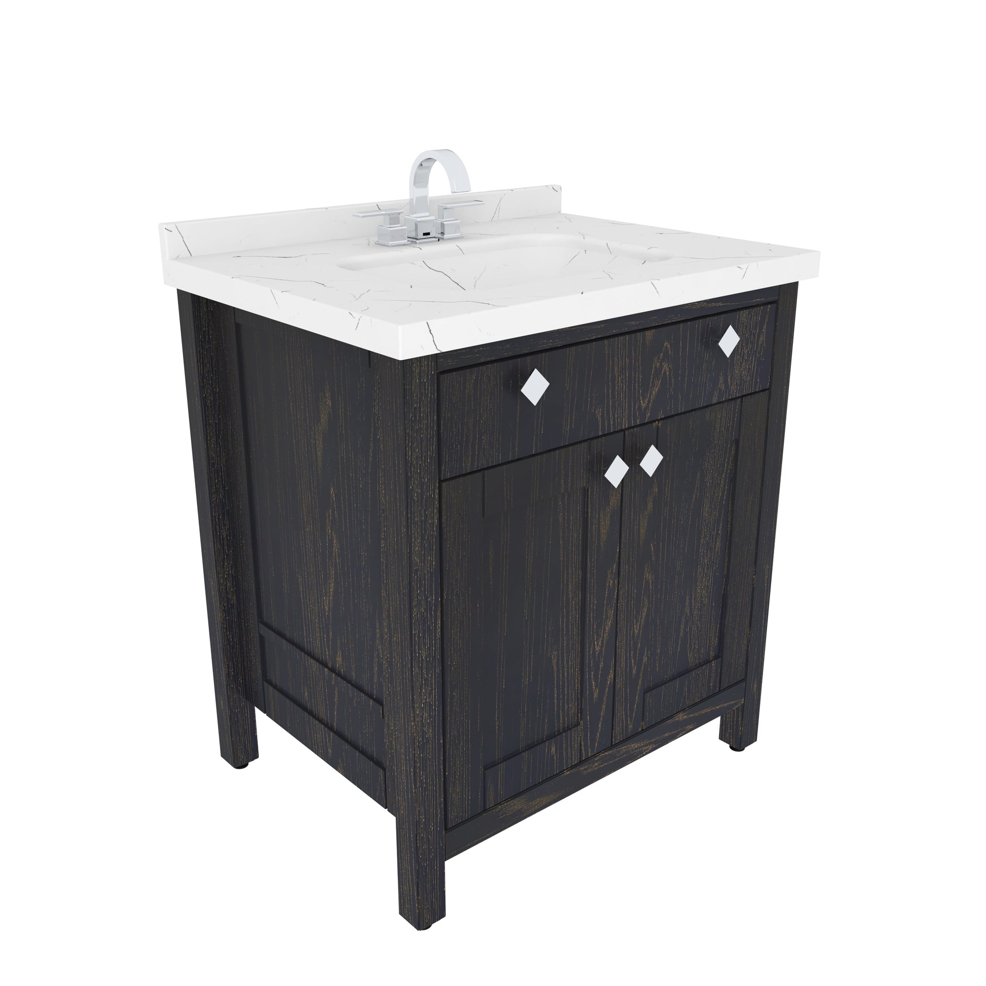 Bathroom Vanity Kardelen Bathroom Vanity-BV31DB01 Dark Blue 87 X 68 X 110 by DECOROTIKA | Souqify