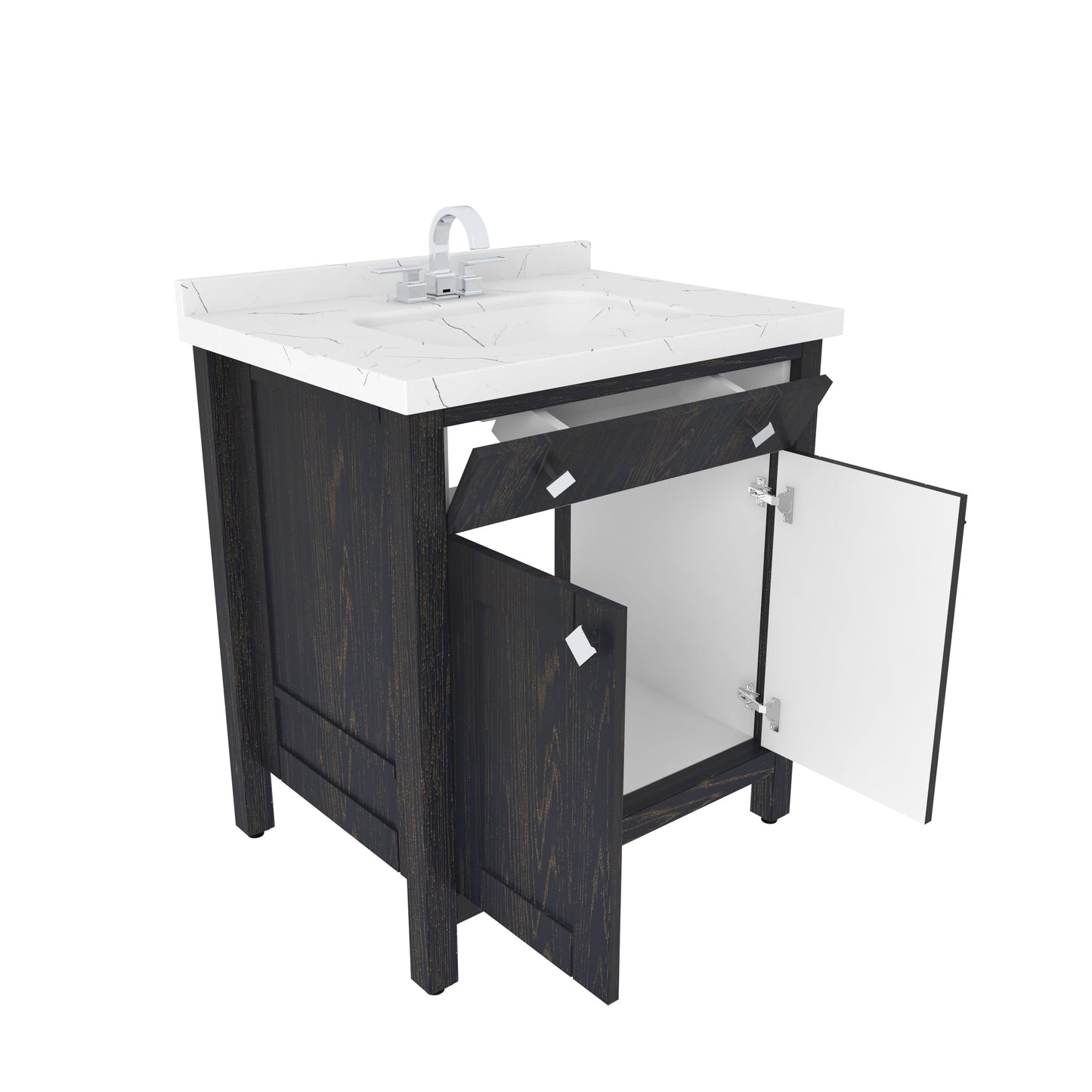 Bathroom Vanity Kardelen Bathroom Vanity-BV31DB01 Dark Blue 87 X 68 X 110 by DECOROTIKA | Souqify