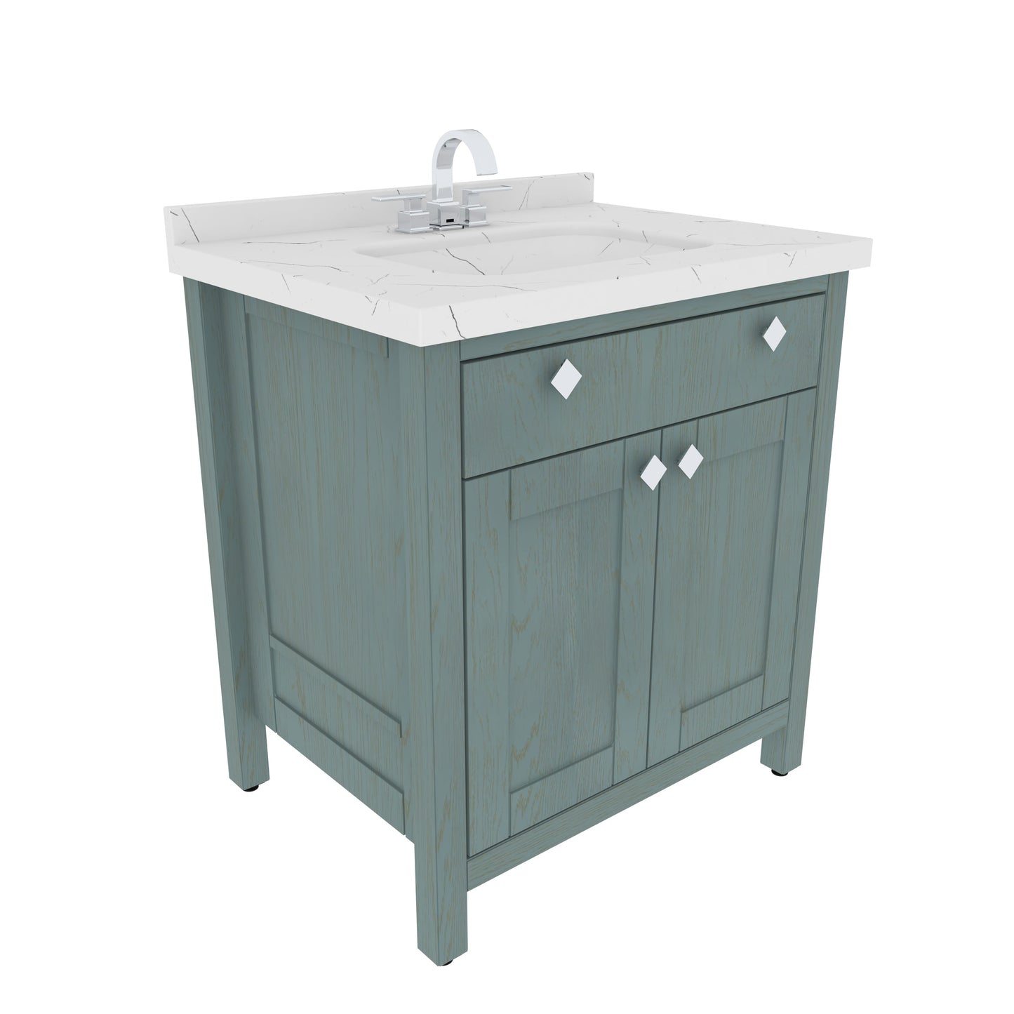 Bathroom Vanity Kardelen Bathroom Vanity-BV31SG01 Sea Green 87 X 68 X 110 by DECOROTIKA | Souqify