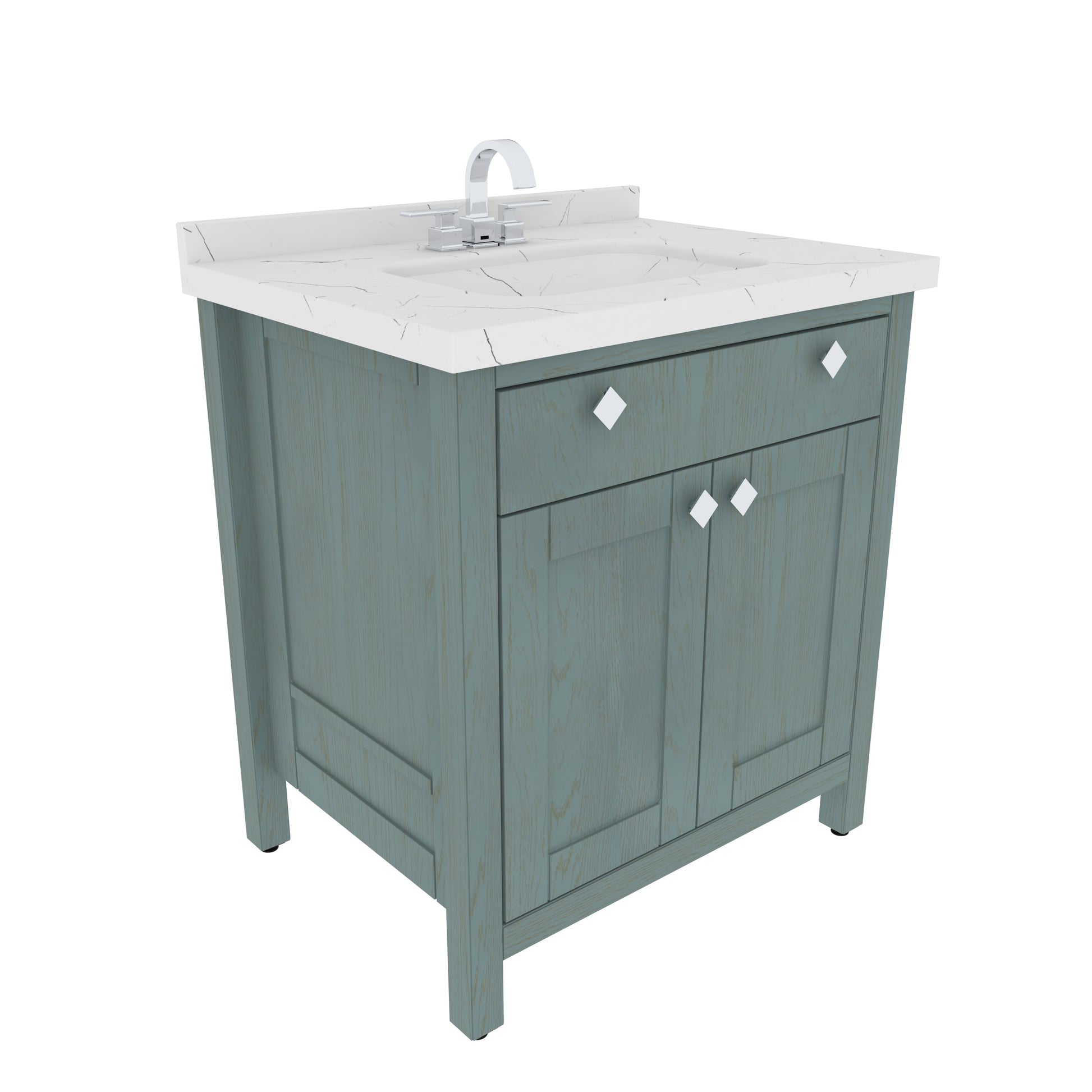 Bathroom Vanity Kardelen Bathroom Vanity-BV31SG01 Sea Green 87 X 68 X 110 by DECOROTIKA | Souqify
