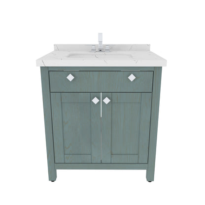 Bathroom Vanity Kardelen Bathroom Vanity-BV31SG01 Sea Green 87 X 68 X 110 by DECOROTIKA | Souqify