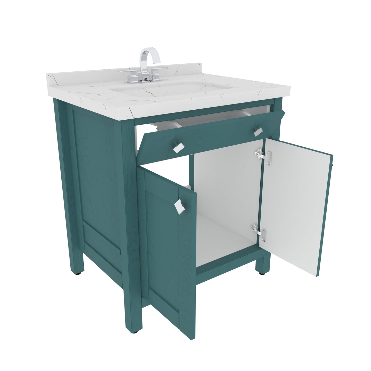 Bathroom Vanity Kardelen Bathroom Vanity-BV31TQ01 Turquoise 87 X 68 X 110 by DECOROTIKA | Souqify