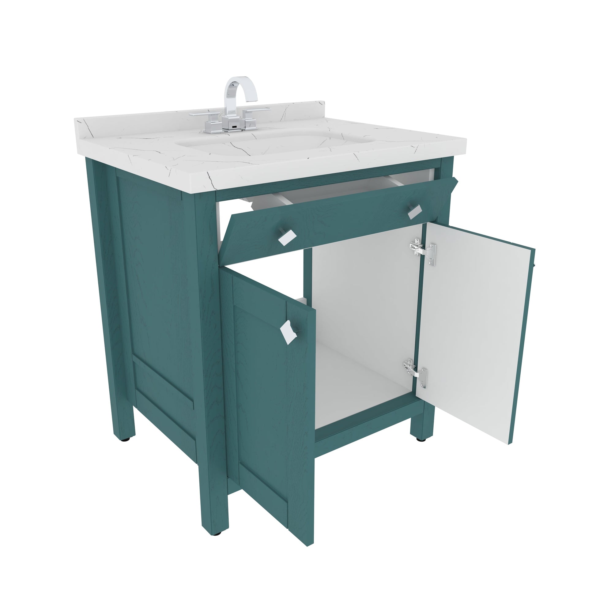 Bathroom Vanity Kardelen Bathroom Vanity-BV31TQ01 Turquoise 87 X 68 X 110 by DECOROTIKA | Souqify