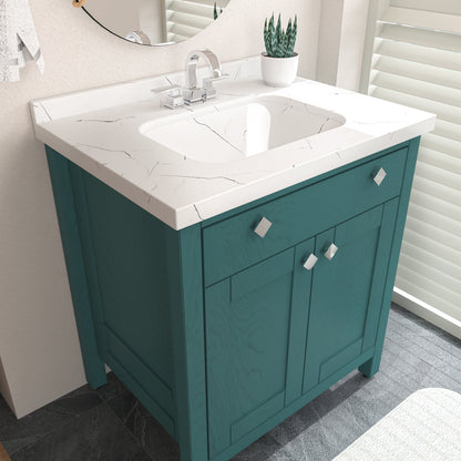 Bathroom Vanity Kardelen Bathroom Vanity-BV31TQ01 Turquoise 87 X 68 X 110 by DECOROTIKA | Souqify