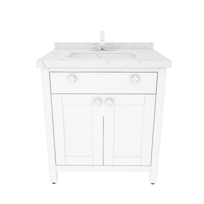 Bathroom Vanity Kardelen Bathroom Vanity-BV31WH01 White 87 X 68 X 110 by DECOROTIKA | Souqify