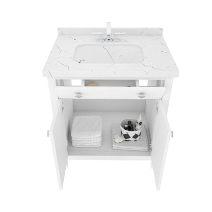 Bathroom Vanity Kardelen Bathroom Vanity-BV31WH01 White 87 X 68 X 110 by DECOROTIKA | Souqify