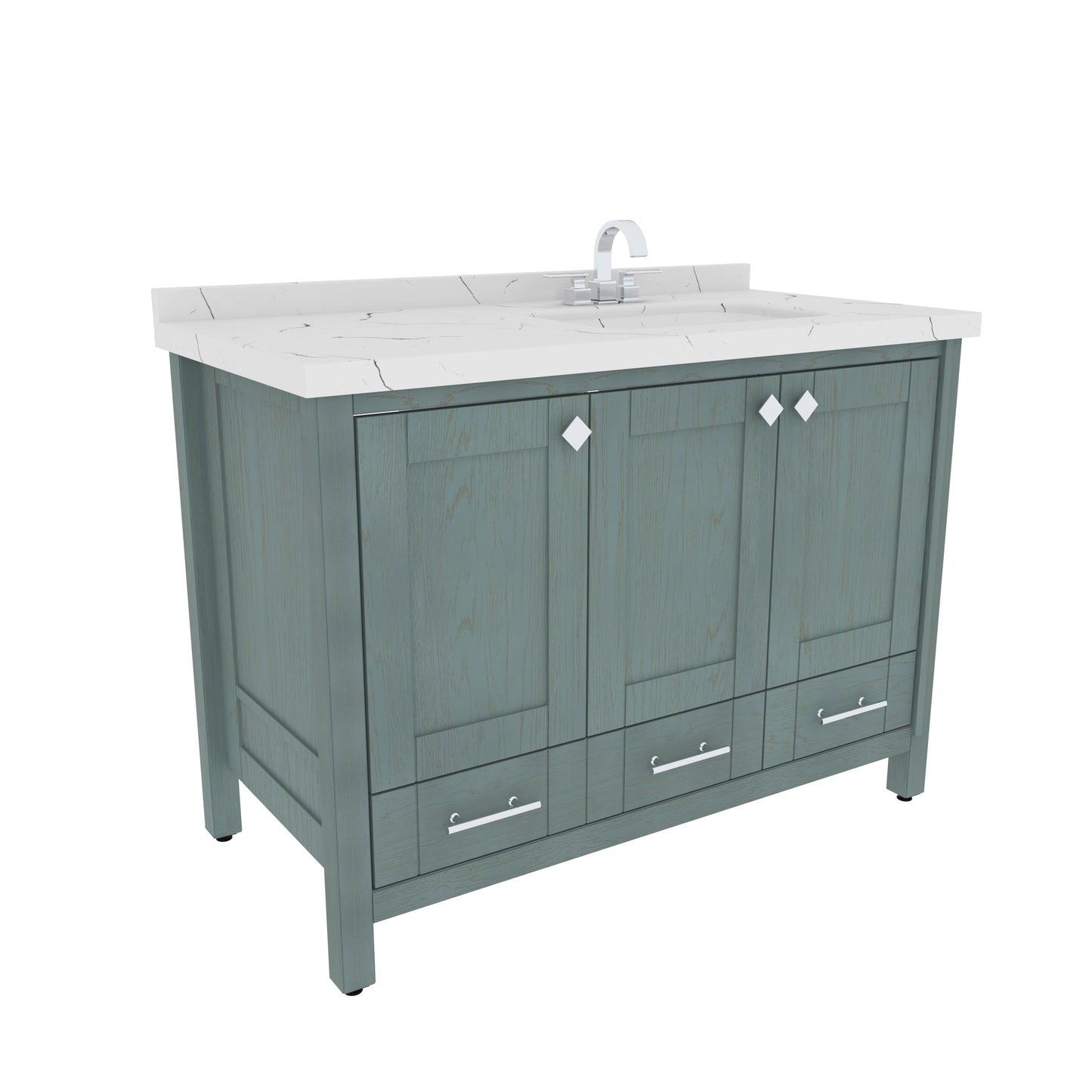 Bathroom Vanity Kardelen Bathroom Vanity-BV47SG01 Sea Green 127 X 68 X 110 by DECOROTIKA | Souqify
