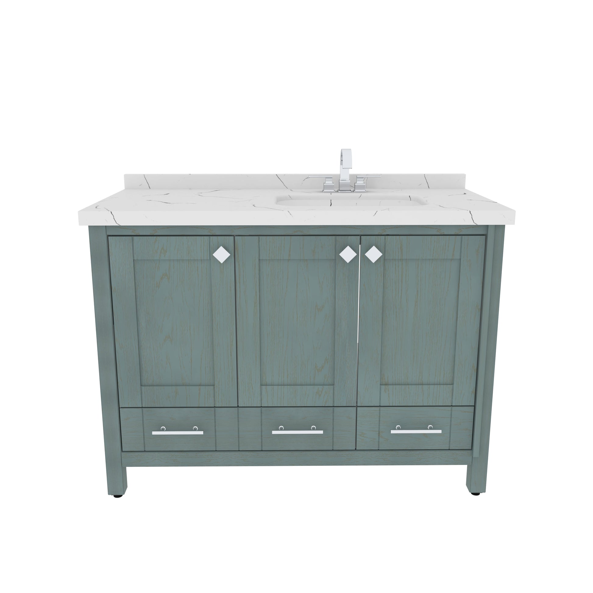 Bathroom Vanity Kardelen Bathroom Vanity-BV47SG01 Sea Green 127 X 68 X 110 by DECOROTIKA | Souqify