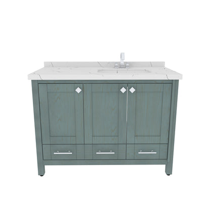 Bathroom Vanity Kardelen Bathroom Vanity-BV47SG01 Sea Green 127 X 68 X 110 by DECOROTIKA | Souqify