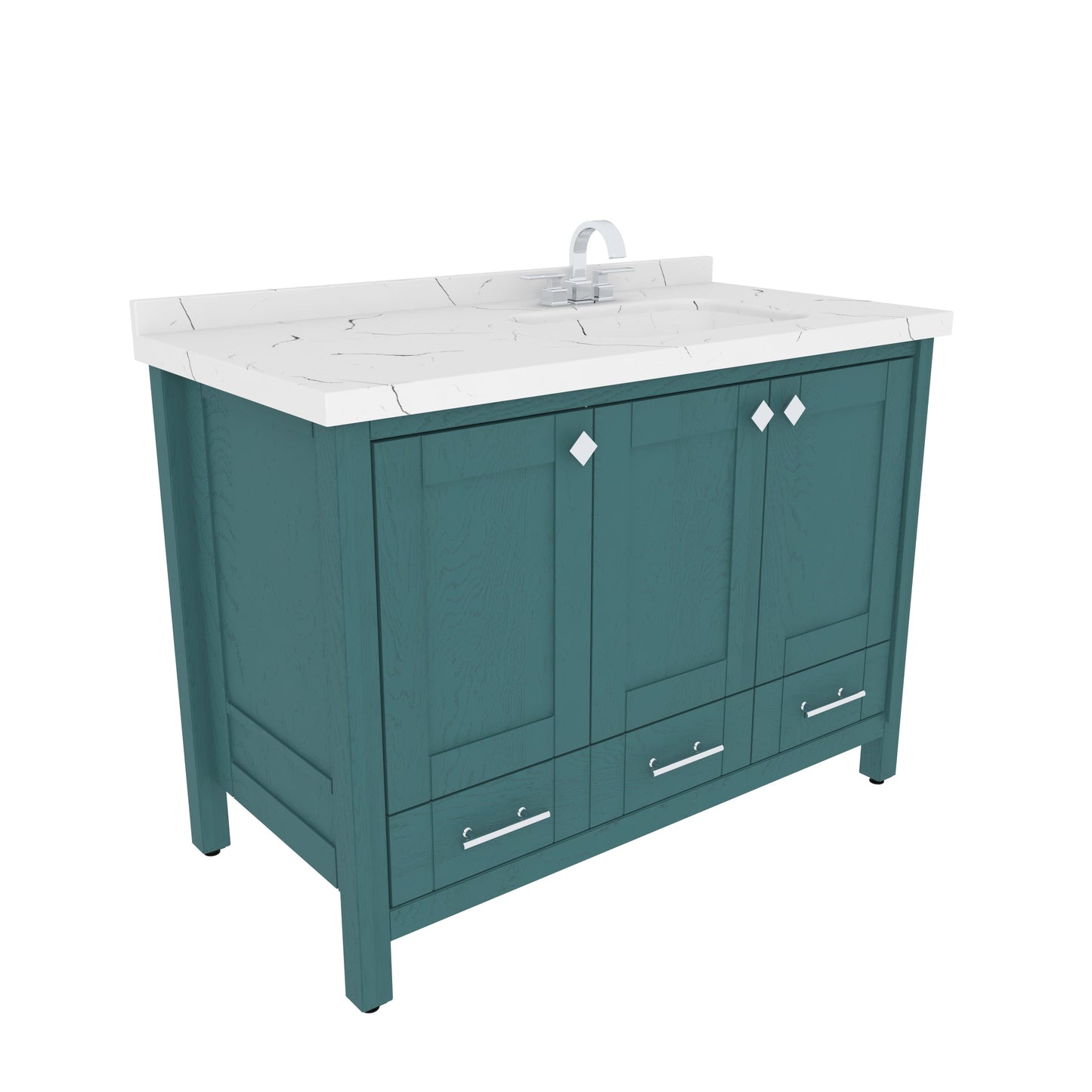 Bathroom Vanity Kardelen Bathroom Vanity-BV47TQ01 Turquoise 127 X 68 X 110 by DECOROTIKA | Souqify