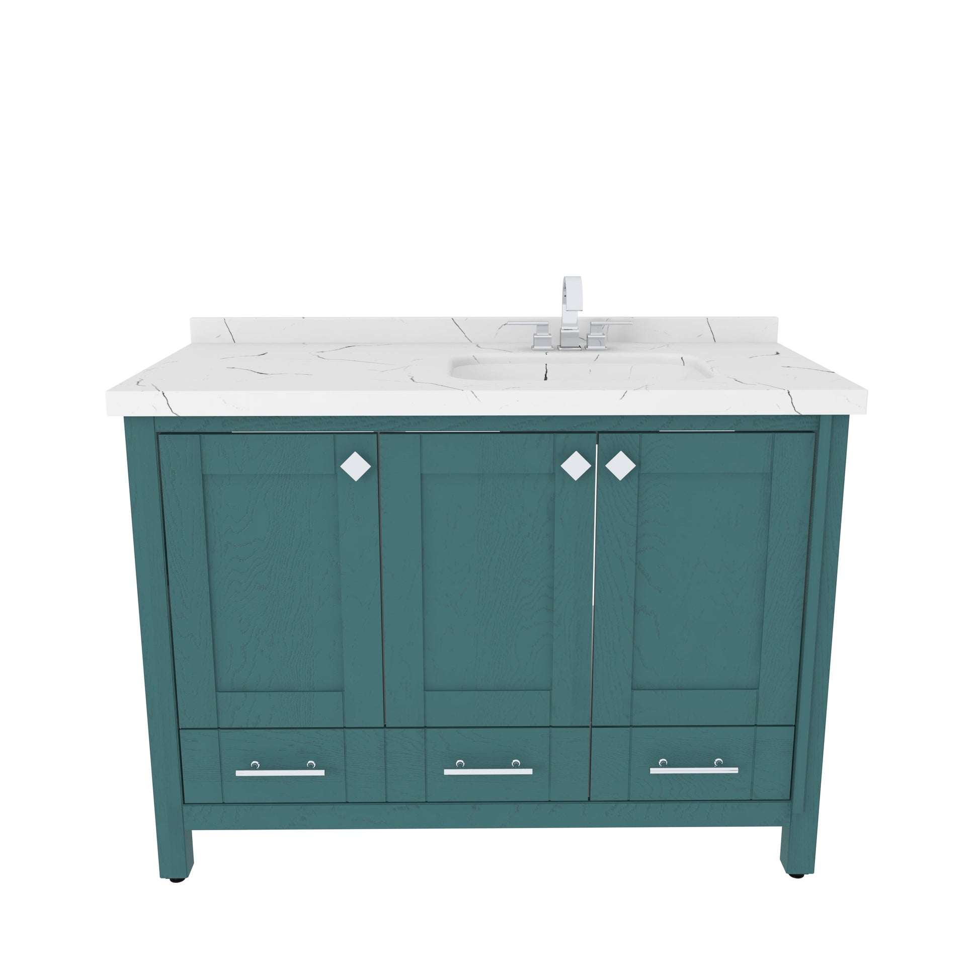 Bathroom Vanity Kardelen Bathroom Vanity-BV47TQ01 Turquoise 127 X 68 X 110 by DECOROTIKA | Souqify
