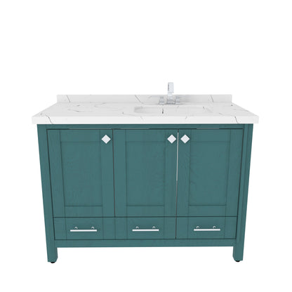 Bathroom Vanity Kardelen Bathroom Vanity-BV47TQ01 Turquoise 127 X 68 X 110 by DECOROTIKA | Souqify