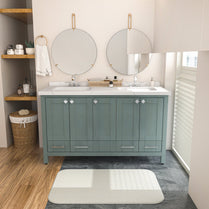 Bathroom Vanity Kardelen Bathroom Vanity-BV59SG01 Sea Green 157 X 68 X 110 by DECOROTIKA | Souqify