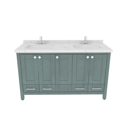 Bathroom Vanity Kardelen Bathroom Vanity-BV59SG01 Sea Green 157 X 68 X 110 by DECOROTIKA | Souqify
