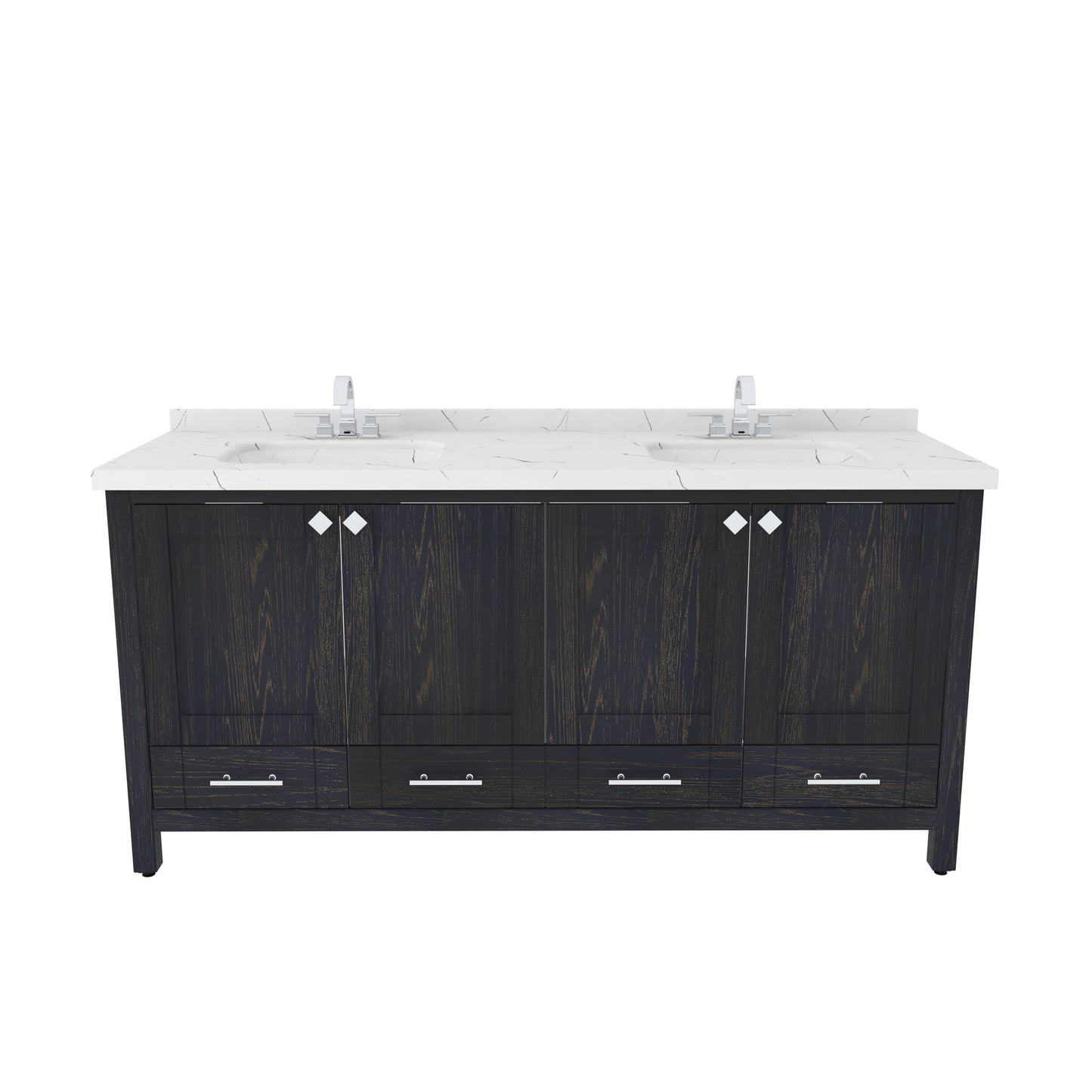 Bathroom Vanity Kardelen Bathroom Vanity-BV71DB01 Dark Blue 187 X 68 X 110 by DECOROTIKA | Souqify