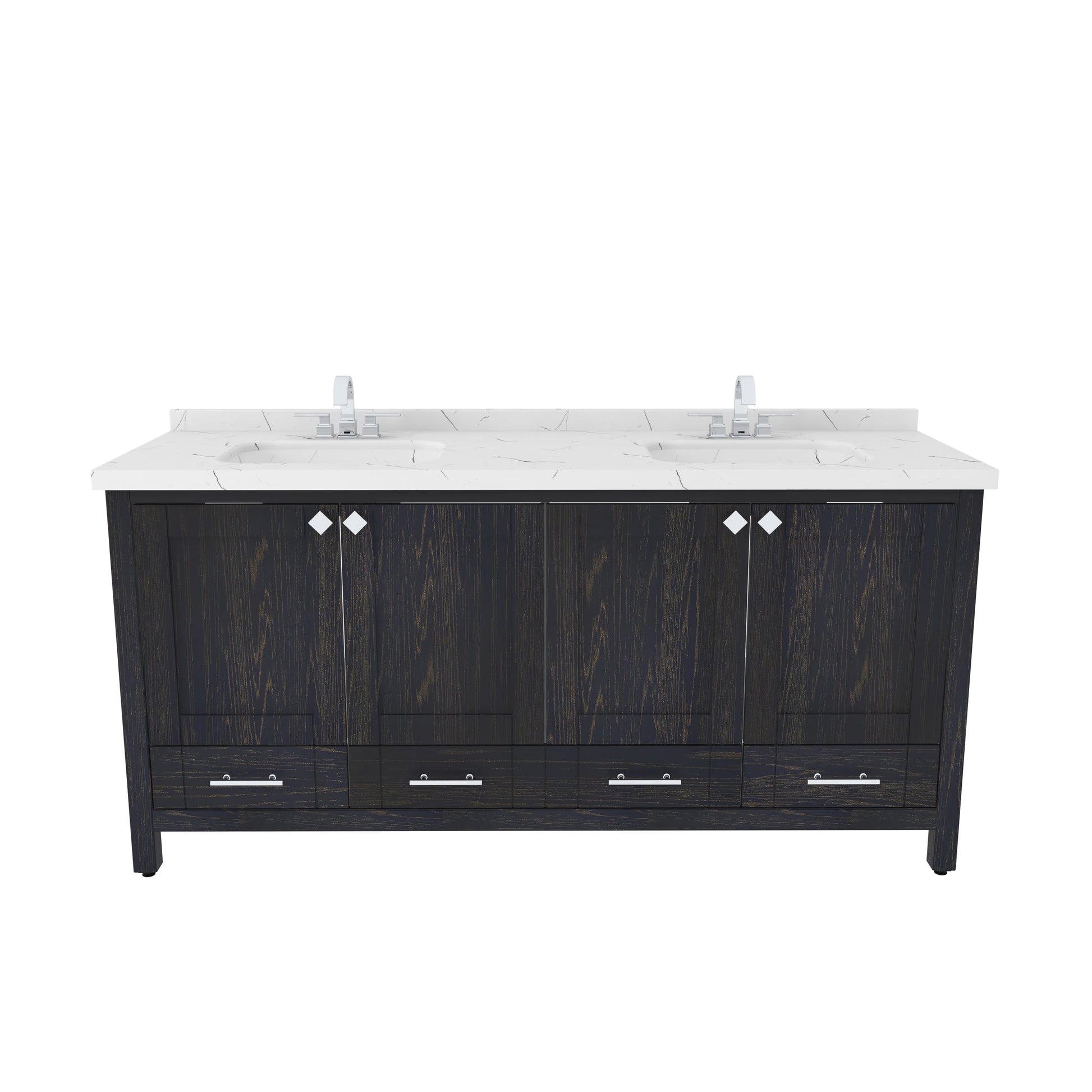 Bathroom Vanity Kardelen Bathroom Vanity-BV71DB01 Dark Blue 187 X 68 X 110 by DECOROTIKA | Souqify