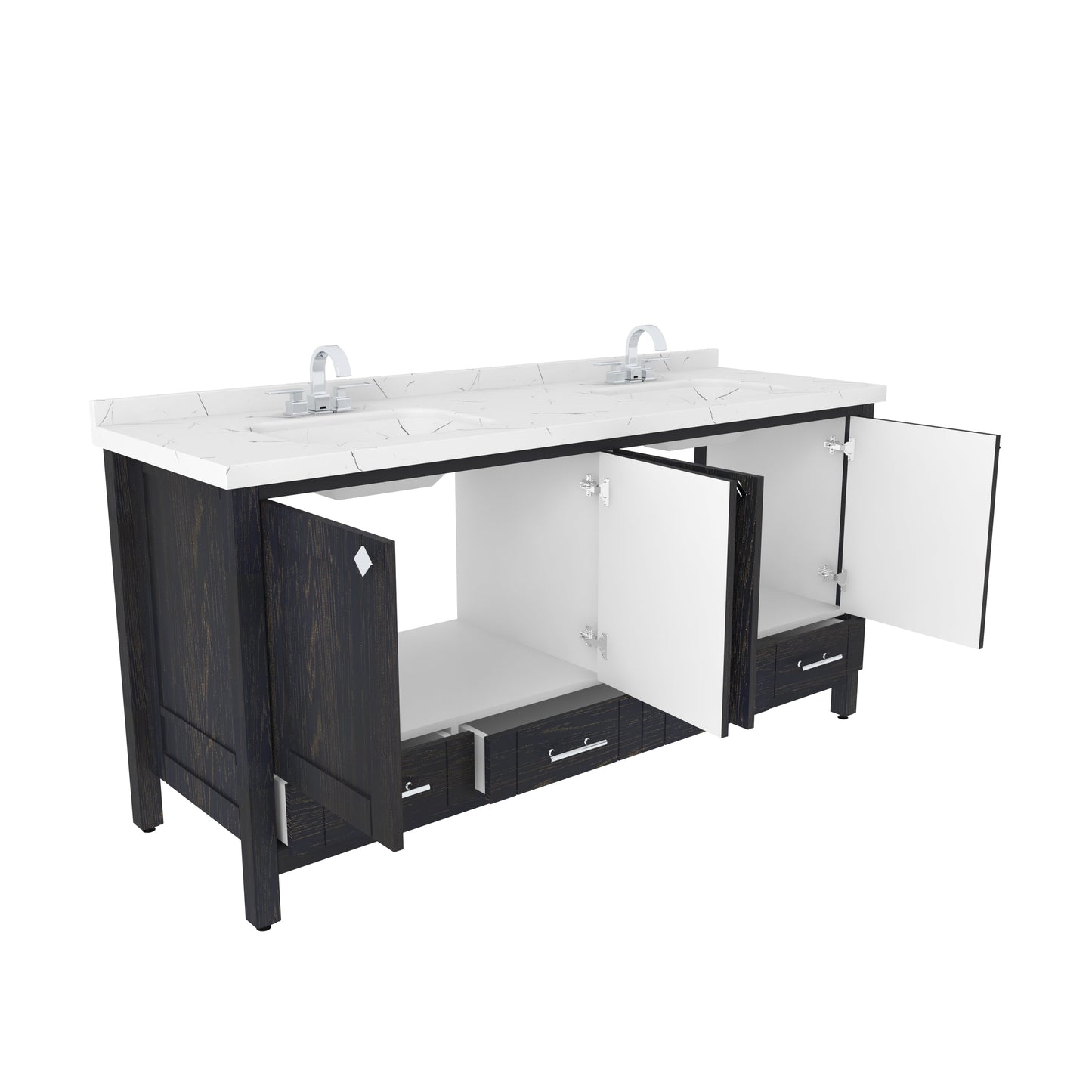 Bathroom Vanity Kardelen Bathroom Vanity-BV71DB01 Dark Blue 187 X 68 X 110 by DECOROTIKA | Souqify