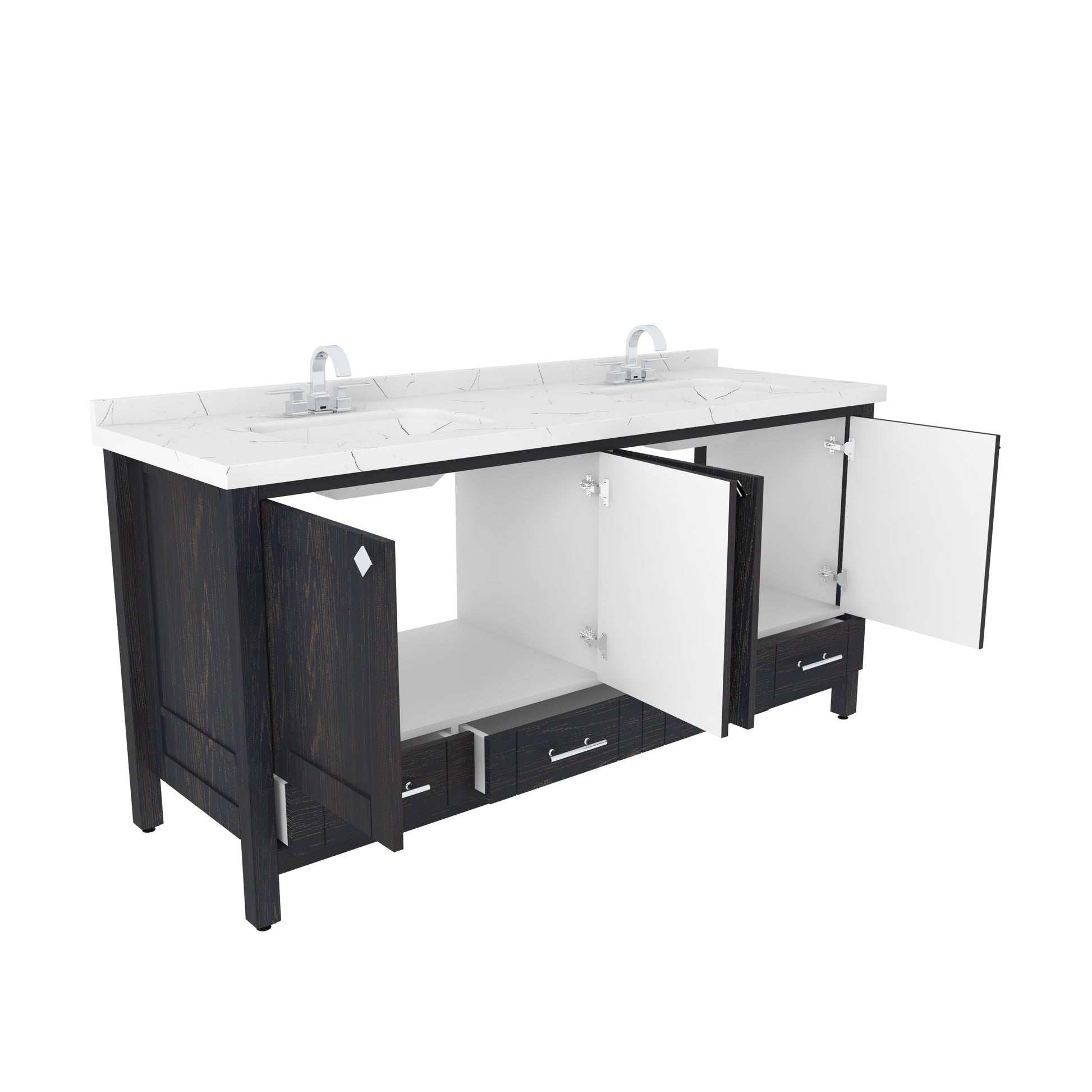 Bathroom Vanity Kardelen Bathroom Vanity-BV71DB01 Dark Blue 187 X 68 X 110 by DECOROTIKA | Souqify
