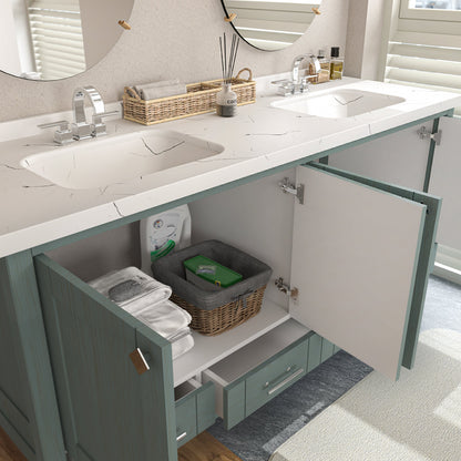 Bathroom Vanity Kardelen Bathroom Vanity-BV71SG01 Sea Green 187 X 68 X 110 by DECOROTIKA | Souqify